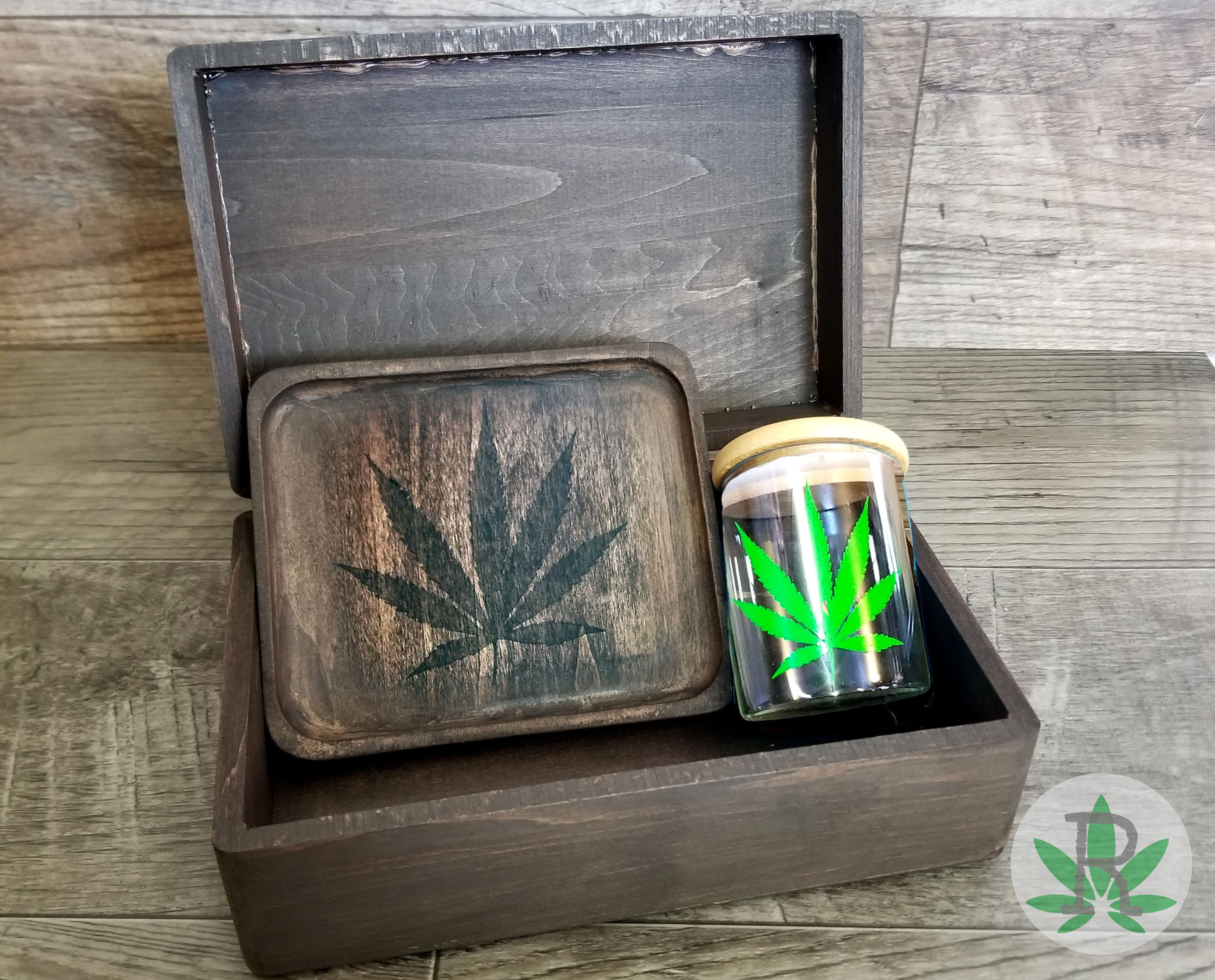 Wood Rolling Tray Marijuana Leaf Tray Cannabis Leaf Tray Etsy
