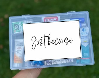 Just Because Gift label [Digital File/ Instant Download]