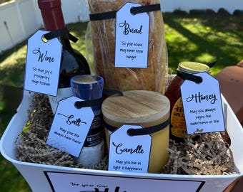 House Warming Basket Tags [Digital File/ Instant Download]
