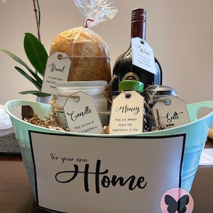 House Warming Basket Tags [Digital File/ Instant Download]