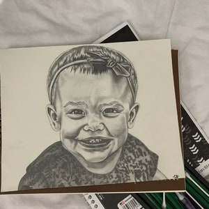 Hand Drawn Graphite Pencil Portrait