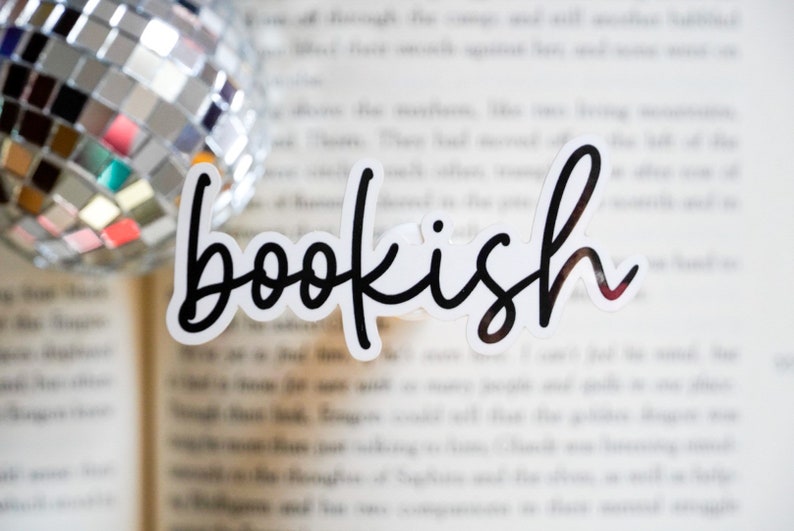 Bookish sticker, book lover sticker, bookish gift, bookish sticker, book water bottle sticker, book gift, reading sticker, reader sticker image 1