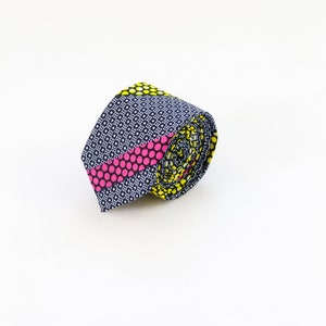 Ankara Tie - Benola Crystale (Raindrop)