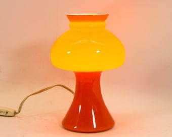 Classic space-age table lamp | Philips NTD 195 | Orange cased glass | Vintage 60's | 2 AVAILABLE