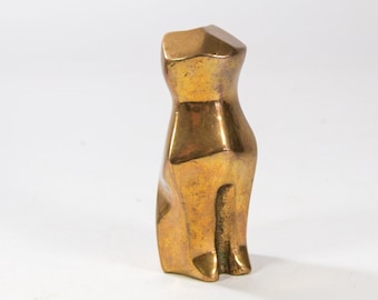 Estatua del gato | Bronce | Forma abstracta | años 60