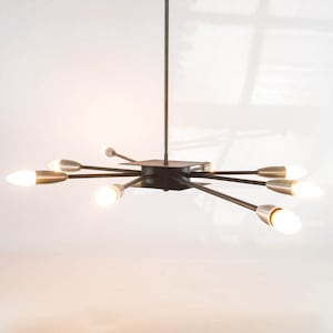 Postmodern spider chandelier | XXL | 8-arm | Vintage 80&#39;s