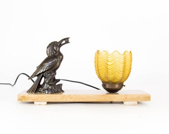 Lámpara de mesa art déco | Pantalla de lámpara Odeon