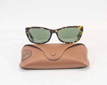 Lucite Cat Eye Sunglasses Vintage Ray Ban Tortoise Shell