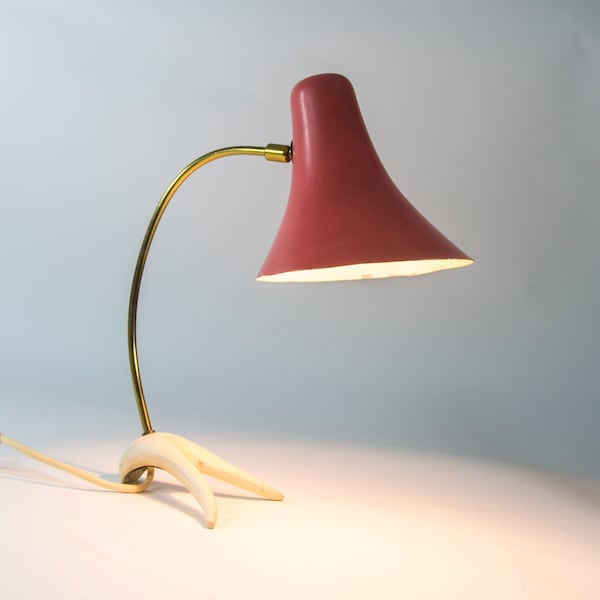 Midcentury table lamp | crow feet base | Cosack Leuchten | vintage 50's