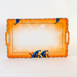 Porcelain serving tray | Art deco | Victoria China Czechoslovakia | Luster ware | Vintage 30&#39;s