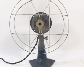 Midcentury fan | Industrial design | Cast iron base | Leko | Vintage 50's