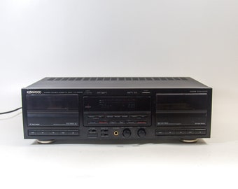 Platine double cassette | Kenwood KX-W8040 | marche arrière automatique | millésime des années 90