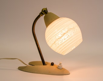 Lampada da comodino della metà del secolo | Design dell'era spaziale | Vernice antirughe | Annata anni '50