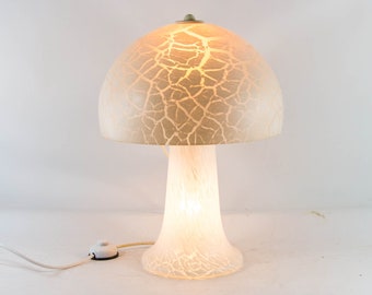 XXL mushroom lamp | Natural look | Peill & Putzler | full glass | vintage 70's