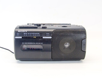 Sony Boombox | modèle CFM-10 | Lecteur cassettes Radio CD et FM | millésime des années 90