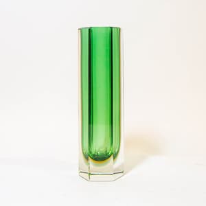 Murano Sommerso vase | hexagon design | Vintage 60&#39;s