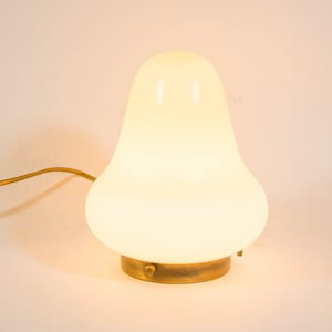 Ghost lamp | White opaline glass | Vintage 90&#39;s