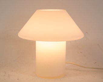 Vintage mushroom lamp | Hala Zeist | white opaline glass | vintage 80&#39;s