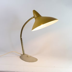 Midcentury SIS desk lamp | Bauhaus design | Vintage 50's | Flexible gooseneck
