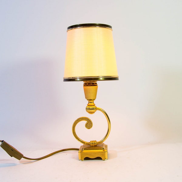 Sciolari table lamp | Hollywood Regency | Brass base | Vintage 70's