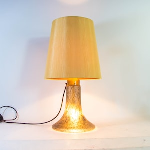 Vintage 70&#39;s table lamp | Peill & Putzler | Smoked glass | double lighting