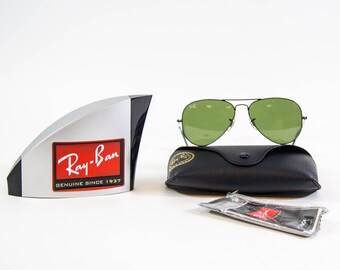 Vintage Ray-Ban | Aviator L | RB 3025 | Black metal frame