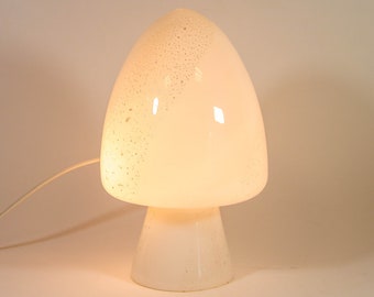 Zonca mushroom lamp | Murano glass with silver specks | vintage 70's