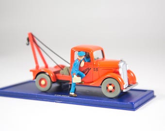 TinTin car model | 1/43 | Willys Jeep | Land of Black Gold | Original box and certificate | Atlas Edition