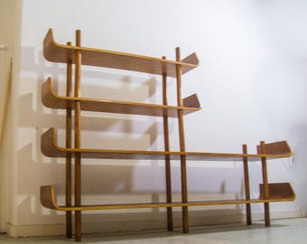 Dutch design bookcase | room divider | cabinet | Willem Lutjens Den Boer Gouda | Vintage 50's
