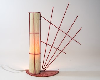 Midcentury table lamp | Wireframe | Atomic design | Vintage 60's