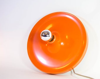 Honsel Leuchten | Space-age disc lamp | Orange | Wall sconce or ceiling lamp | Vintage 70&#39;s | 2 AVAILABLE!