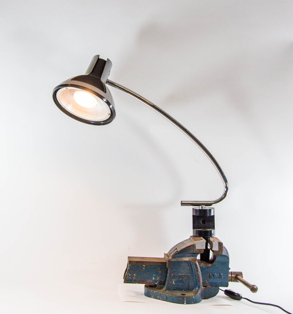 Vintage industrial 2024 clamp lamp