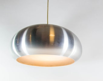 Vintage ceiling lamp | Hala Zeist | Brushed aluminium | 80's design