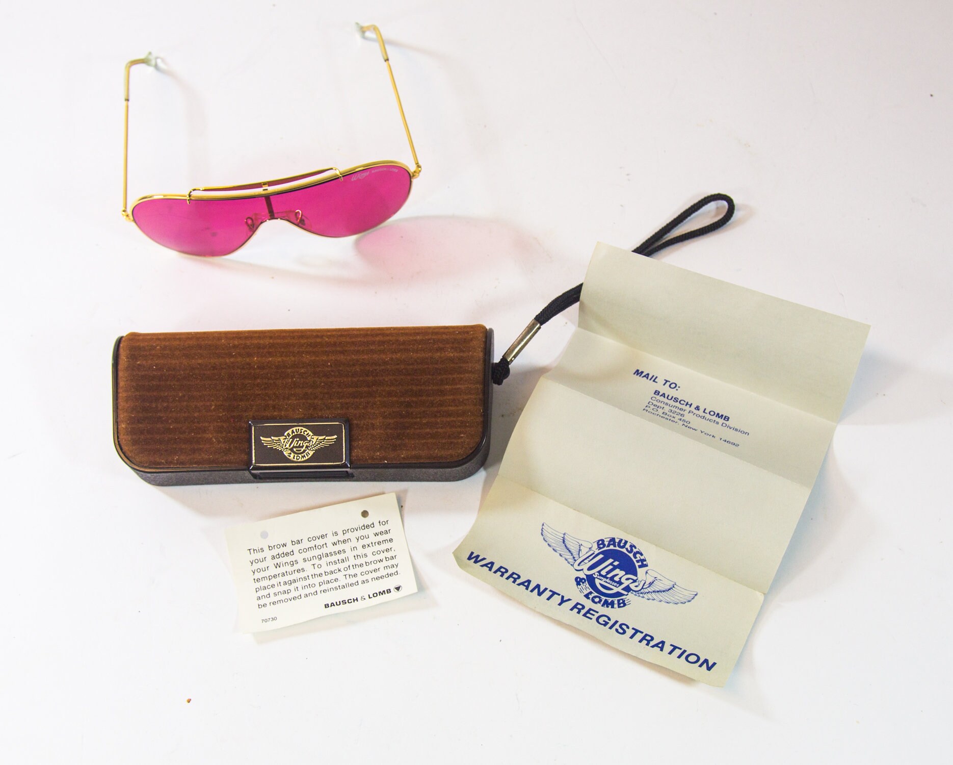 Ray Ban Wings | Pink Single Lense | Bausch & Lomb | MINT Ray Ban Wings | Pink Single Lense | Bausch & Lomb | MINT