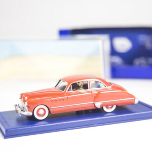 Modello di auto TinTin | 1/43 | Buick Roadmaster | Terra dell'oro nero | Scatola originale e certificato | Edizione Atlante immagine 2