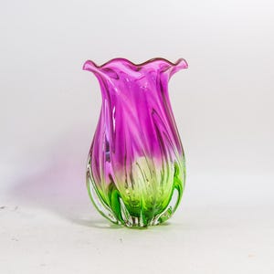 Pink Murano Vase - Etsy
