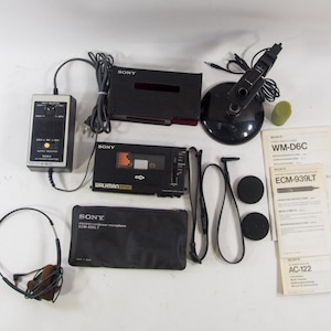 Sony WM-D6C | Kassettenspieler und -rekorder | Zubehör | Professionelle Linie | Vintage 80er