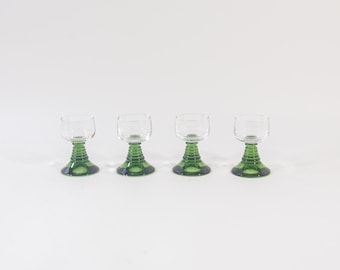 Rummer snapsglas | 4-pack | Greenbase | Vintage 70-tal