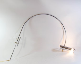 Midcentury wall arch lamp | Touch | Full chrome | Dutch design | Vintage 70's