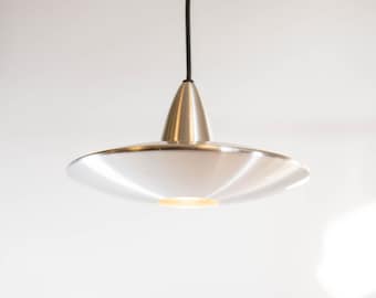 Vintage ceiling lamp | Hala Zeist | Classic UFO | Brushed aluminum | 80&#39;s design | 2 AVAILABLE