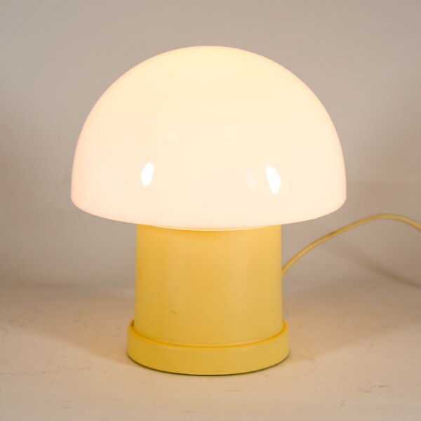 Midcentury table lamp | Glass mushroom | | Vintage 70's