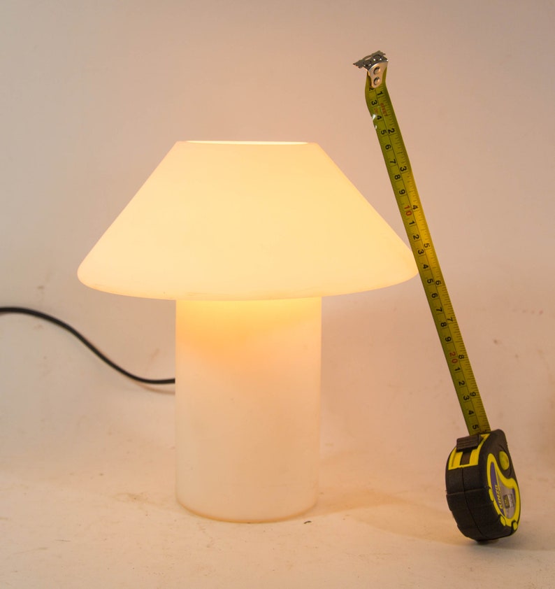 Vintage mushroom lamp | XL version | Hala Zeist | white opaline glass | vintage 80's image 6