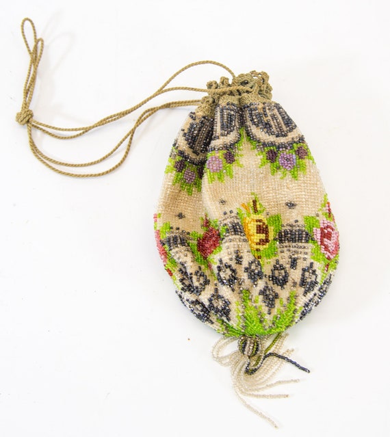 Antique beaded purse | Victorian antique | colorf… - image 6