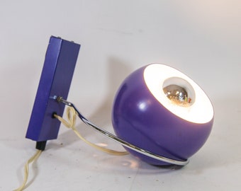 Gepo wall lamp | vintage 70's | Purple lamp shade