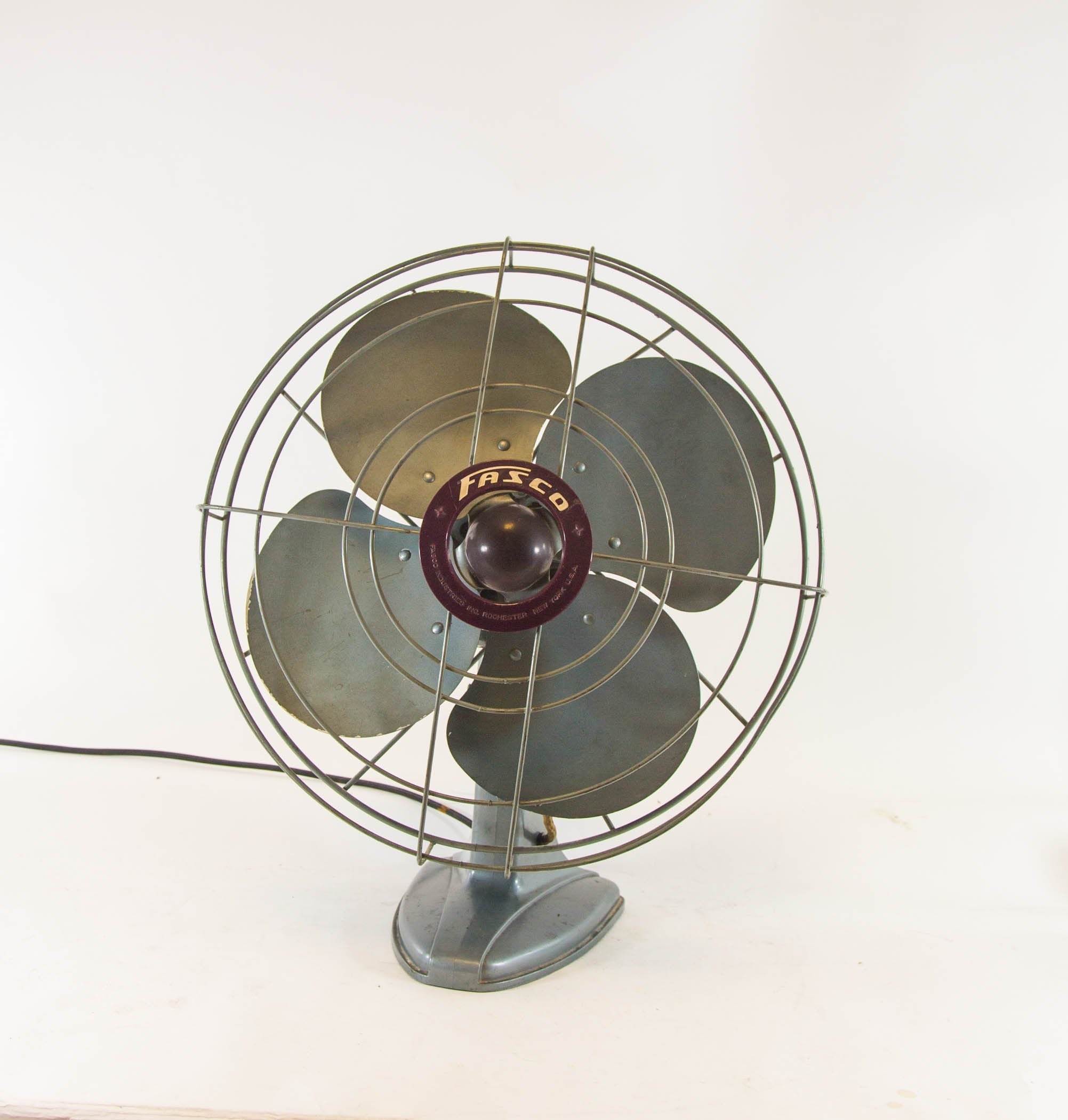 Large Vintage Fasco Table Fan Oscillating Industrial Etsy
