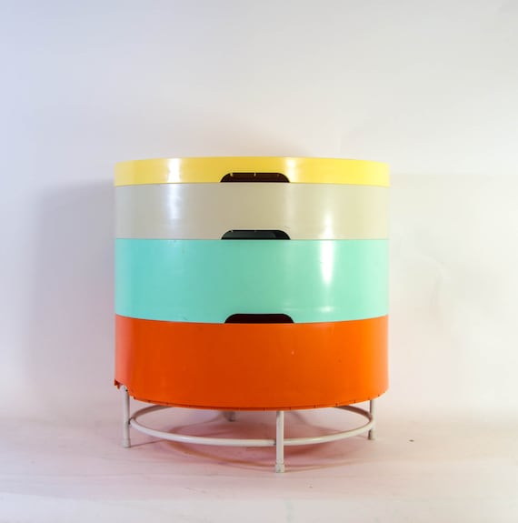 【廃盤】IKEA PS Collection2014サイドテーブルオールドイケア IKEA PS 2014 Retro MCM Round Plastic Stacking Side Table