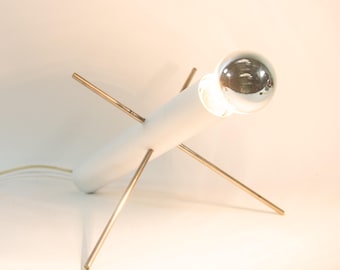 Postmodern bordslampa | Elegant rördesign | Vintage 80-tal