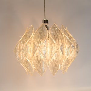 Marbach Leuchten | Curved acrylic pendant lamp | Vintage 60&#39;s