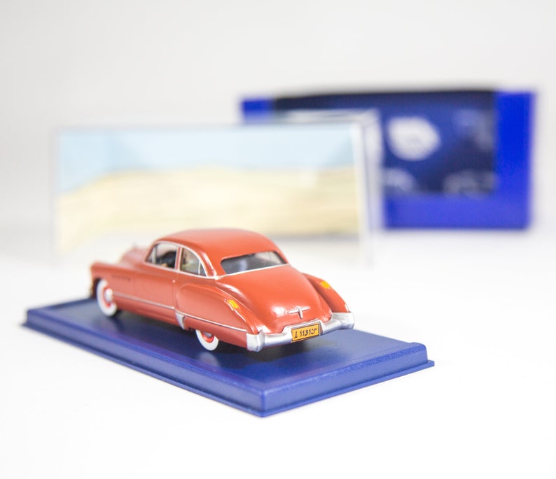 Modello di auto TinTin | 1/43 | Buick Roadmaster | Terra dell'oro nero | Scatola originale e certificato | Edizione Atlante immagine 4