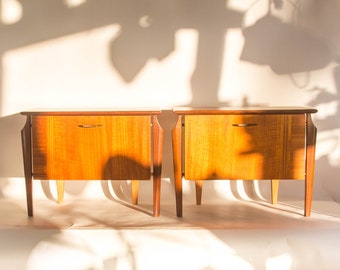 Nightstand cabinets | Louis van Teeffelen for Wébé | Space age furniture | set of 2 | Vintage 60's